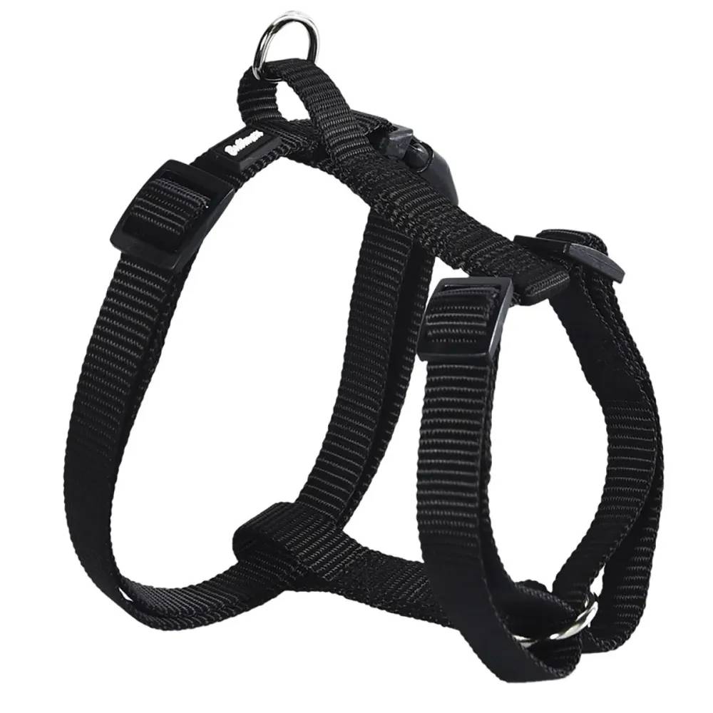 Harnais en Nylon Noir - Ajustable 40-65 cm - Image 1