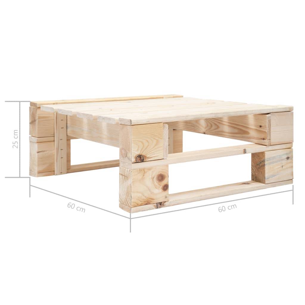 Helloshop26 - Salon de jardin meuble d'extérieur ensemble de mobilier palette 6 pièces avec coussins bois de pin imprégné - Image 9
