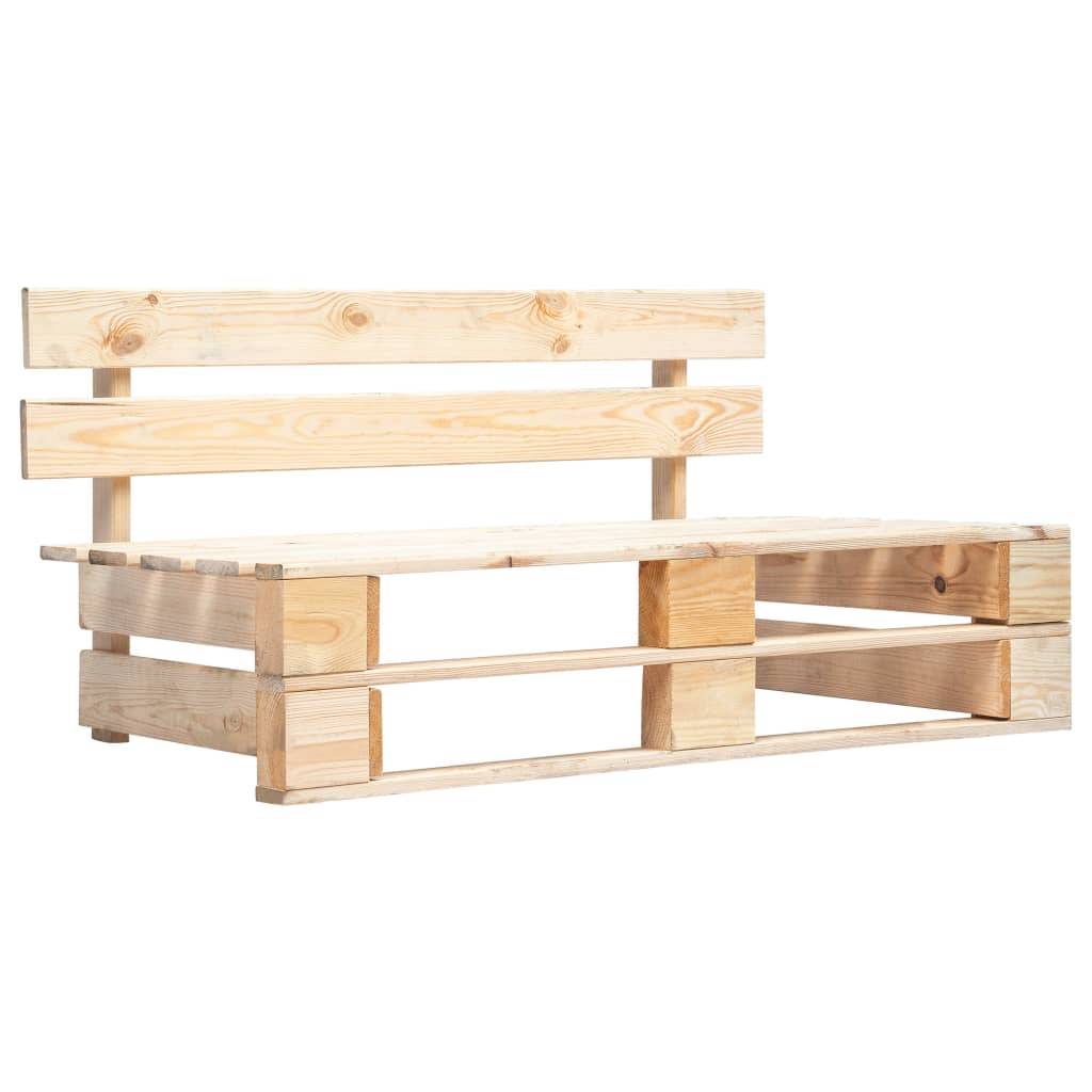 Helloshop26 - Salon de jardin meuble d'extérieur ensemble de mobilier palette 6 pièces avec coussins bois de pin imprégné - Image 3