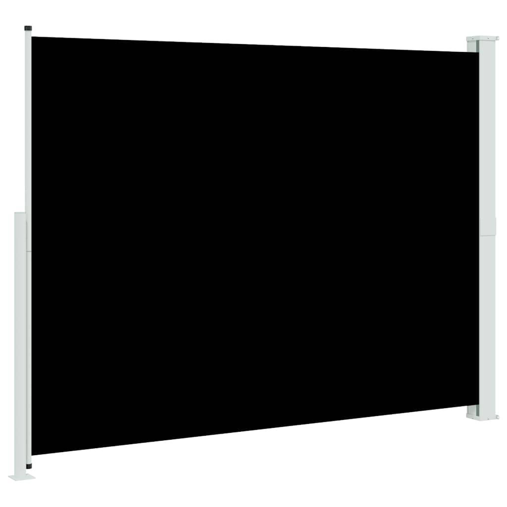 Store latéral rétractable polyester noir 220 x 300 cm - PANGIVO - Image 6