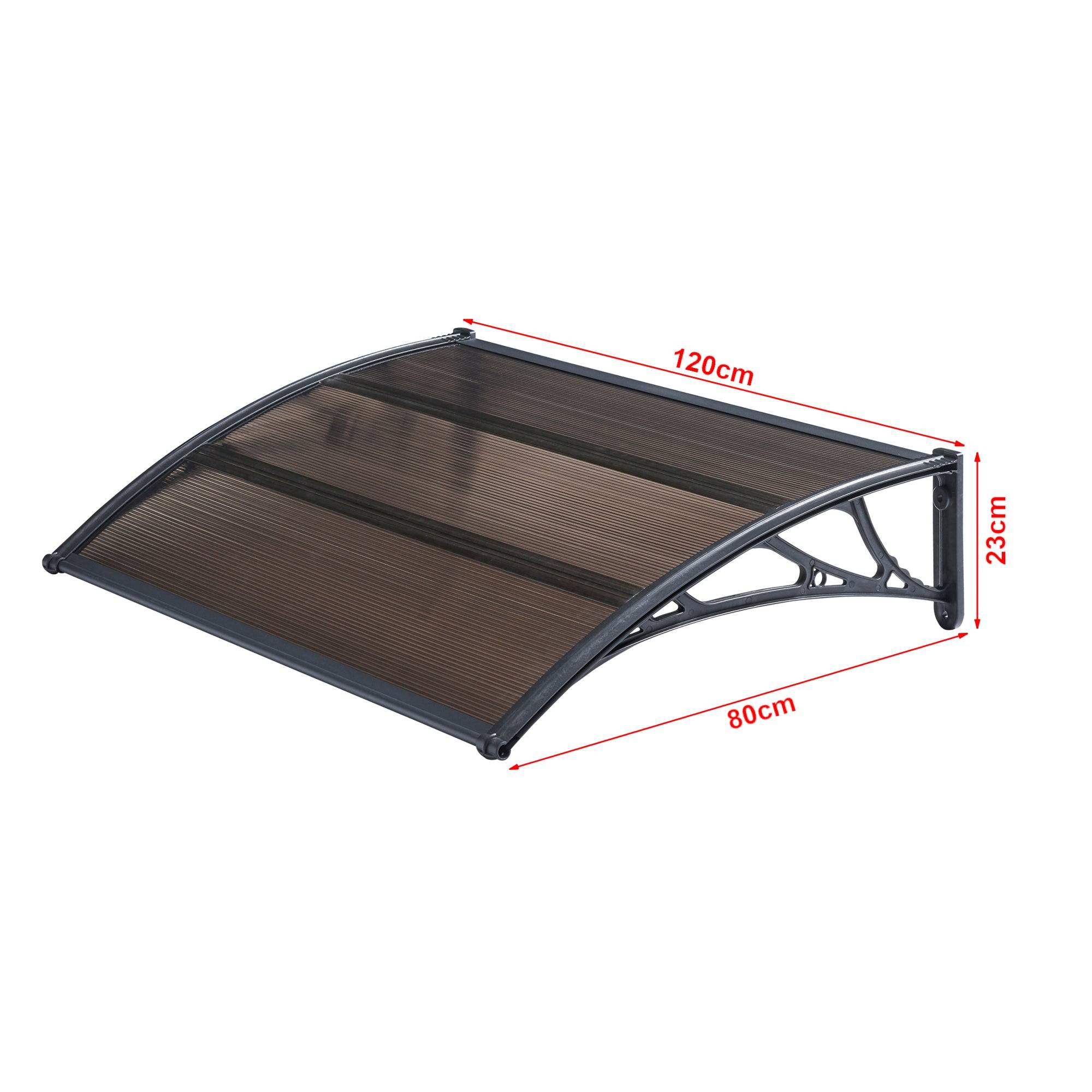 kufu01 Auvent de Porte et Fenêtres de Protection UV,Marquise de Porte d