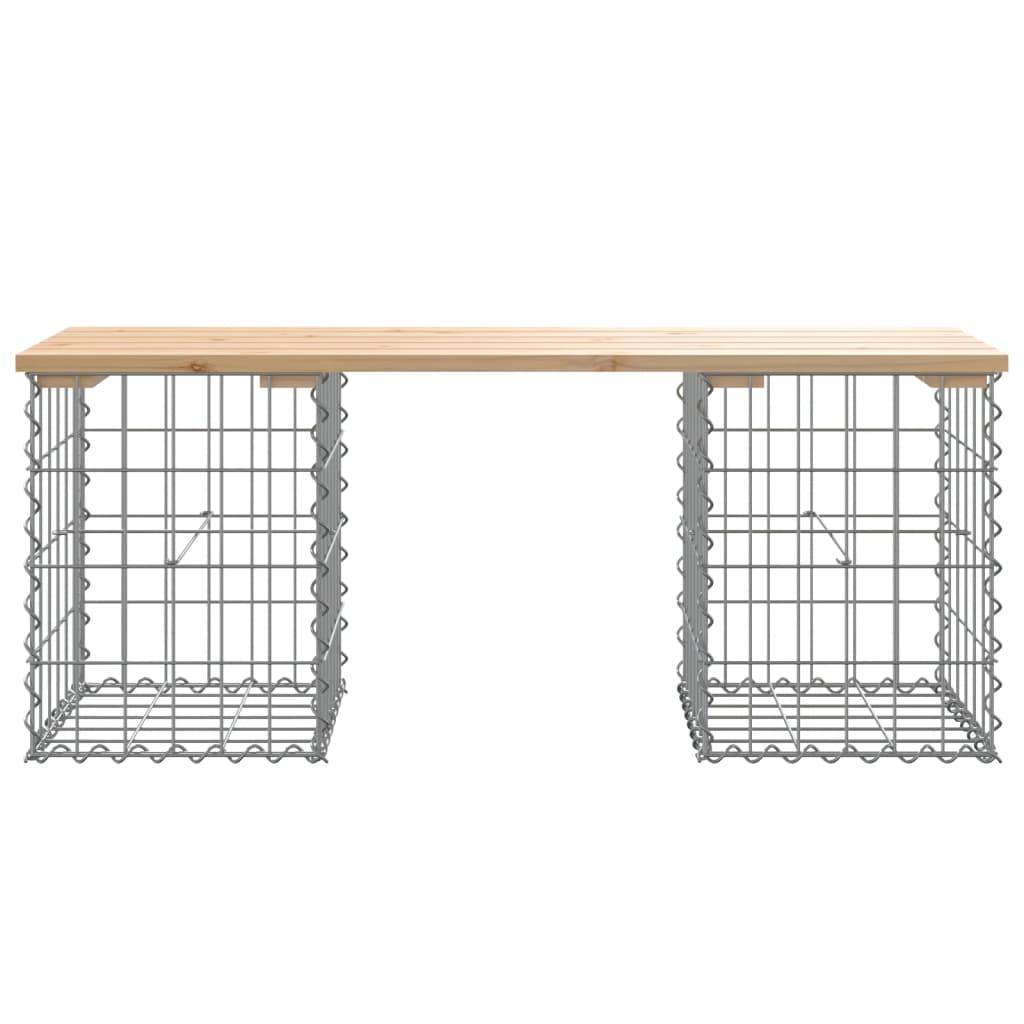 Maison Chic - Banc de jardin - Banc d'extérieur - Banquette design de gabion 103x31x42 cm bois massif de pin - Image 5