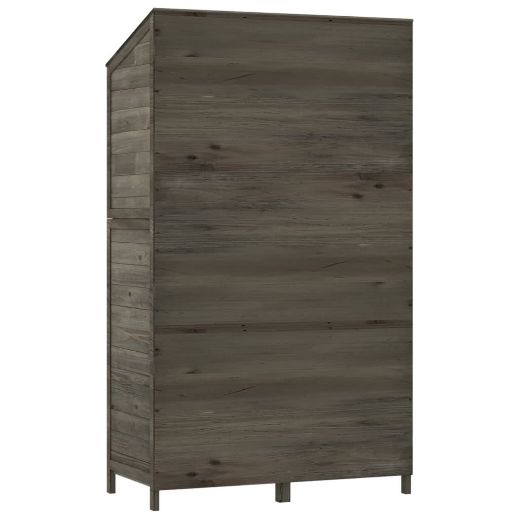 Maison Chic - Abri de jardin 0.53m² - Cabane de jardin - Remise de jardin Anthracite 102x52x174,5cm Bois de sapin solide MP668 MAISON CHIC - Image 6