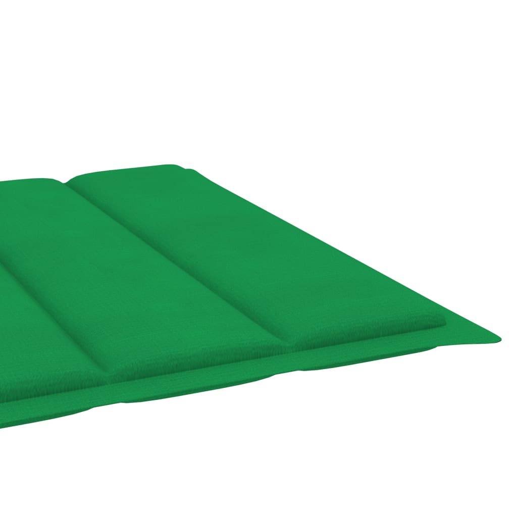 PANGIVO - Chaise longue 2 personnes bambou coussin vert 200 x 130 x (24-87) cm - PANGIVO - Image 10