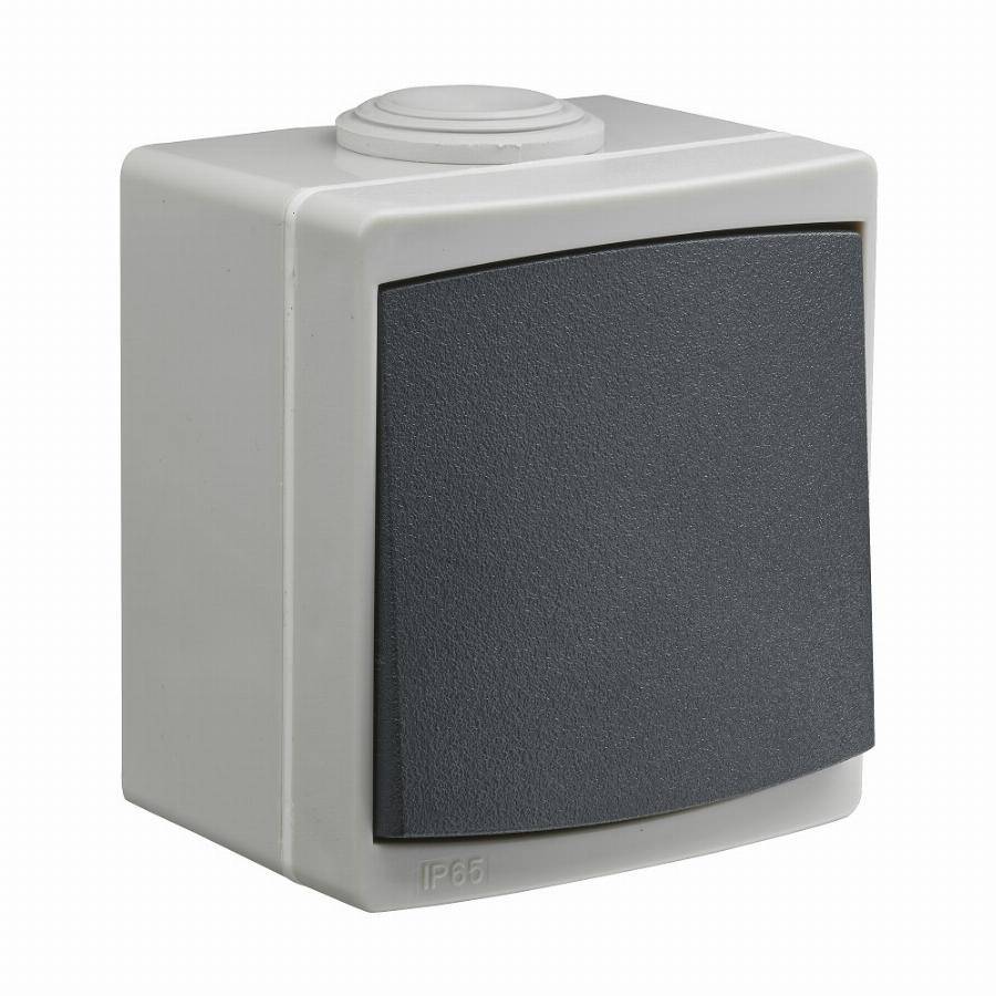 Appareillage en saillie étanche IP65 va et vient DEBFLEX Gris - 730110