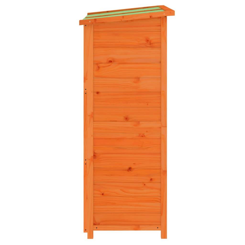 Maison Chic - Abri à outils 0.47m² - Cabane à outils - Abri de jardin marron 83x57x140 cm bois massif pin MAISON CHIC - Image 6