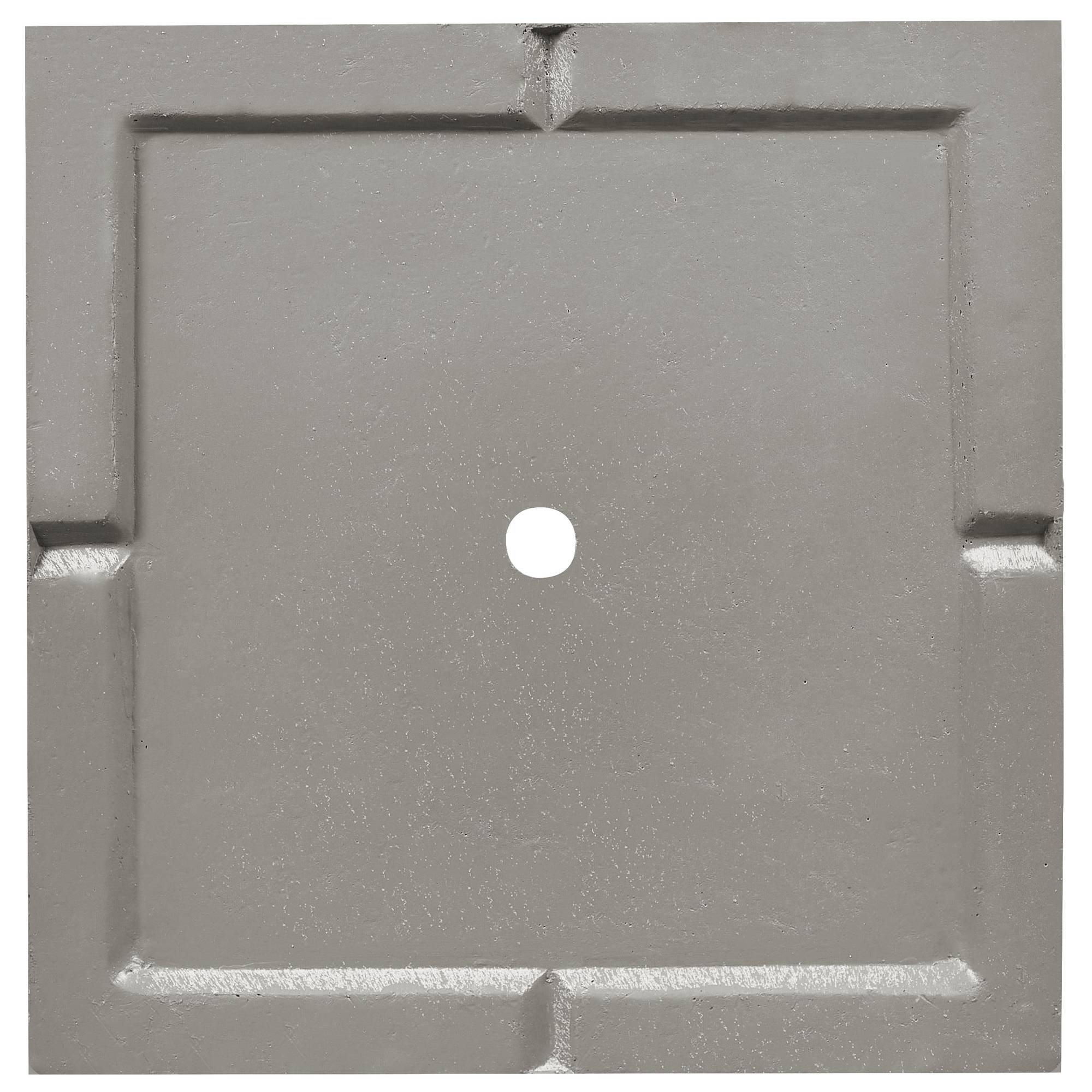 Beliani - Cache-pot d'extérieur Fibre d'argile Gris clair DION - 33x33x70- Beliani - Image 6
