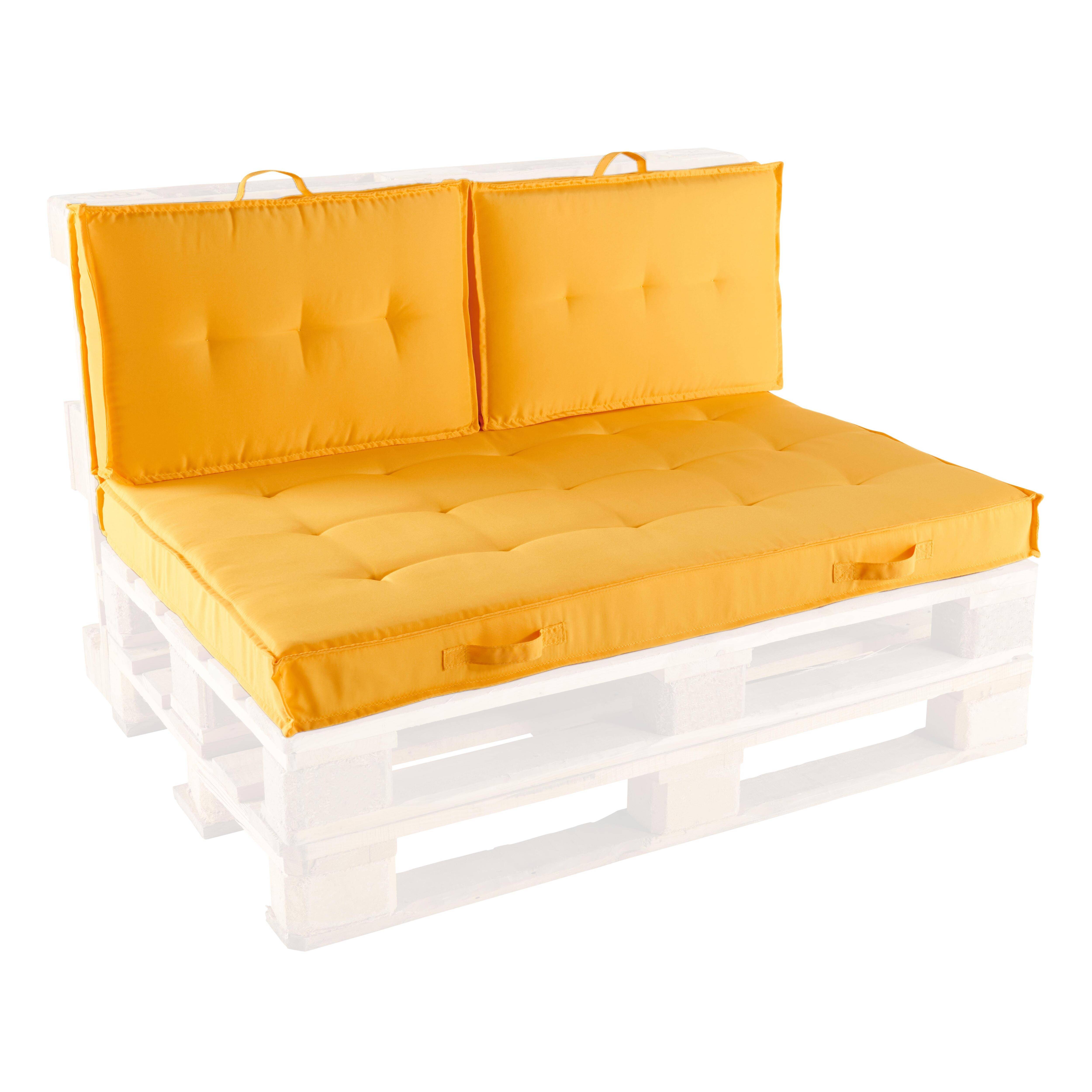 Oviala - Coussins pour palette matelassés jaune Cuzco - Oviala - Image 1