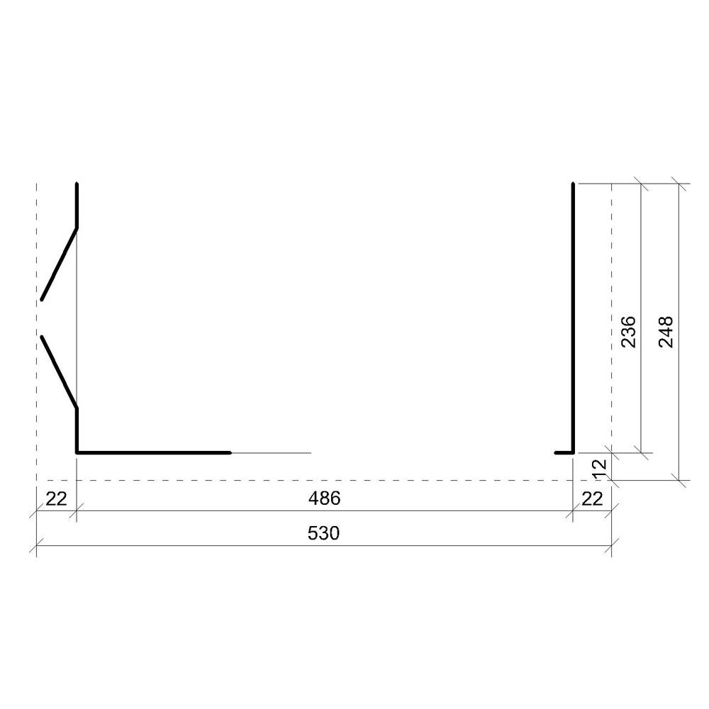 Timbela - Abri de Jardin Qualité Premium 11,47 m² / H231x248x530 cm avec plancher e paroi latérale - Construction de Panneaux LP Smartside - Timbela M940 - Image 6