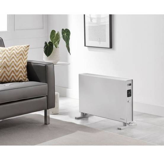 Radiateur convecteur électrique mobile 2000 W, blanc mat, thermostat 10-35 °C - OCEANIC - Image 3