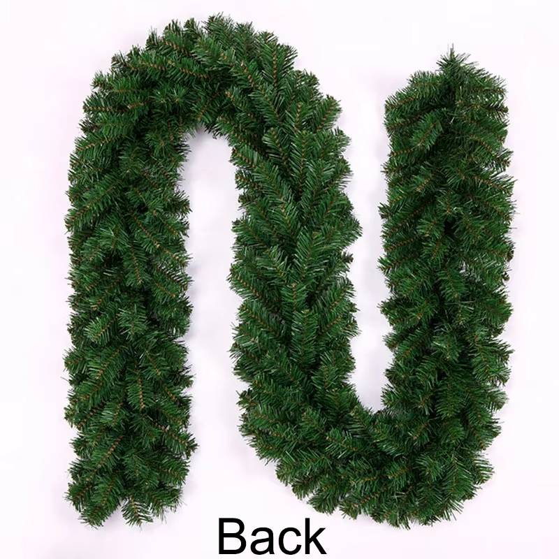 Guirlande de Noël 270 cm avec lumière LED, décoration de Noël, guirlande de fleurs artificielles dorées, vignes décoratives de Noël, couronne de Noël - Image 5