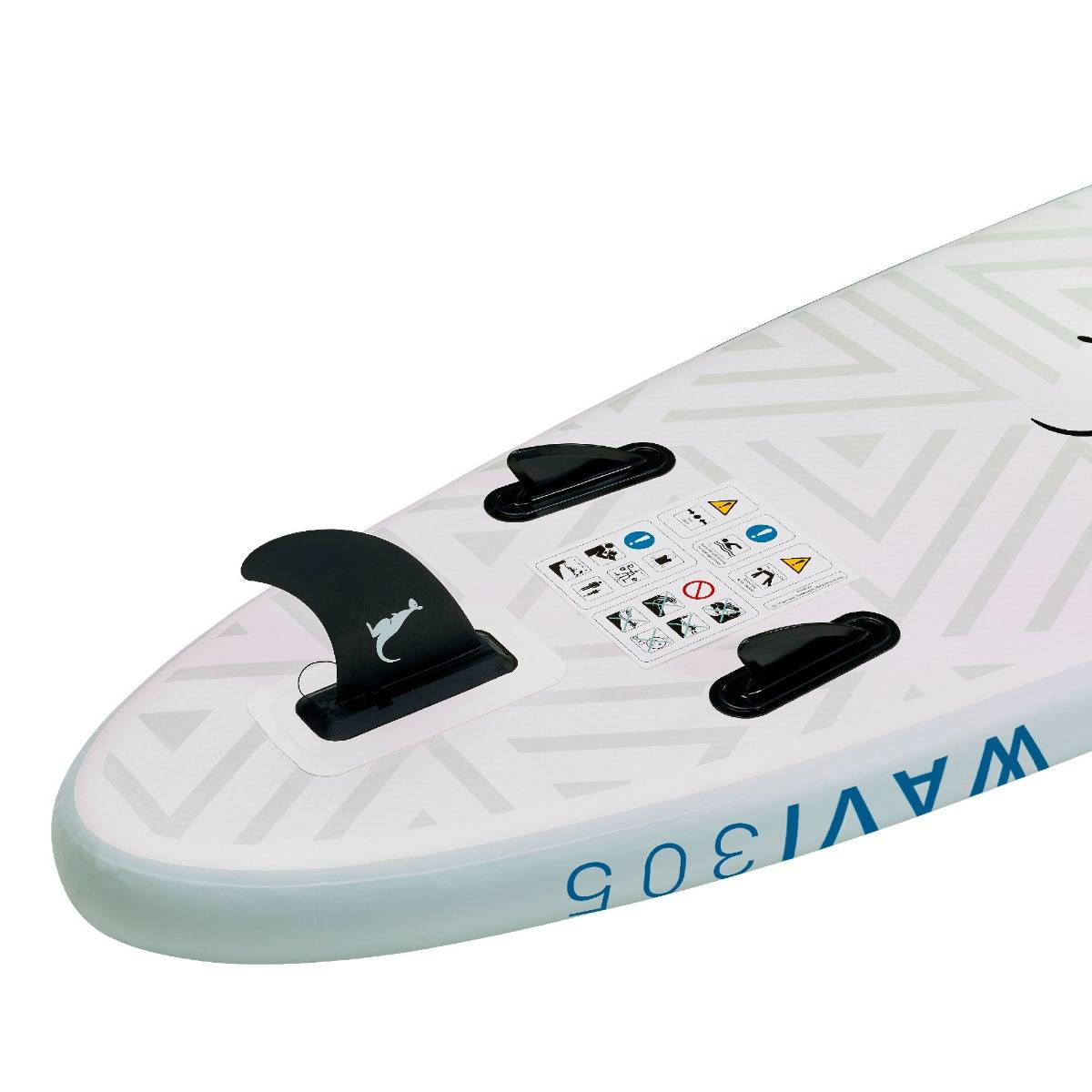 Kangui - KANGUI Stand Up Paddle Gonflable 305 cm (10') - SUP avec pagaie réglable, sac à dos, pompe haute pression, leash et kit de réparation - WAVI - Image 3