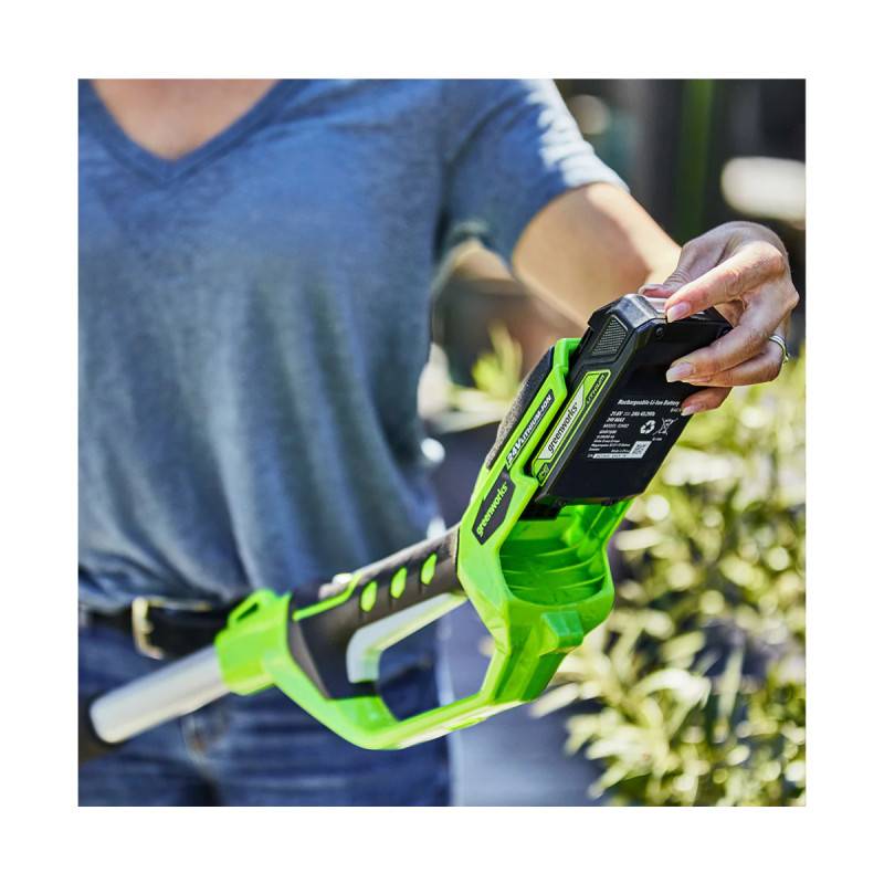 Greenworks - Taille-haies sur perche 51 cm GREENWORKS 24V - 1 batterie 2.0 Ah et chargeur - G24PH51K2 - Image 3