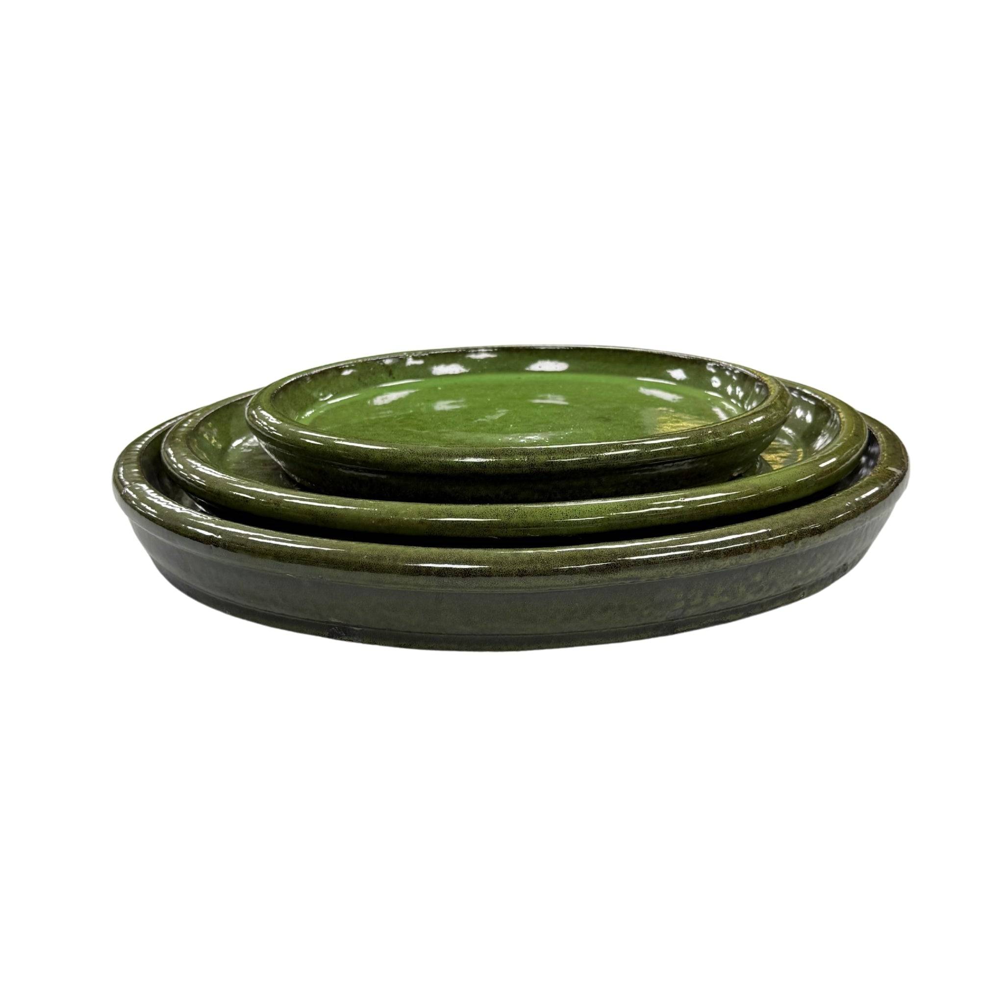 Provencelia - Soucoupe ronde 35cm vert profond - Image 2