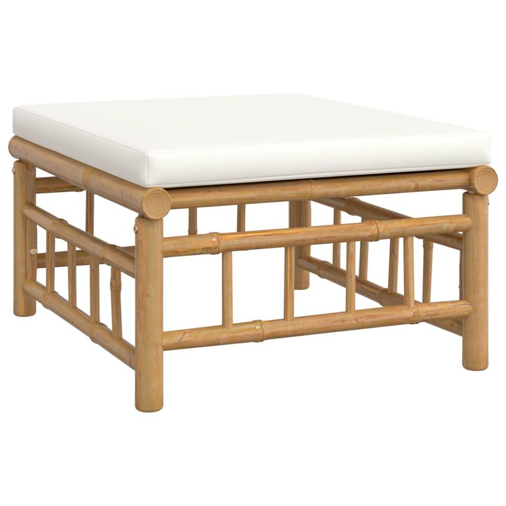 ComfortXL - Ensemble Canapé Jardin Bambou 3 pcs Coussins Crème Modulaire – ComfortXL Outdoor Living - Image 6