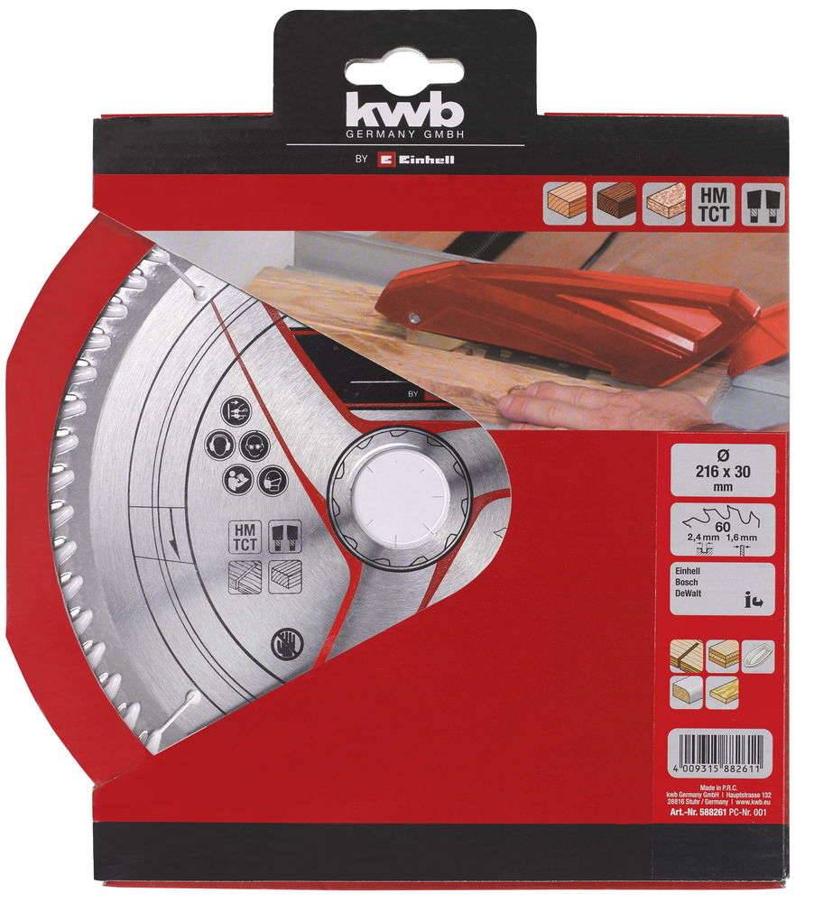 Kwb By Einhell - Lame de scie 216x30x2,8mm 60 dents - Image 2