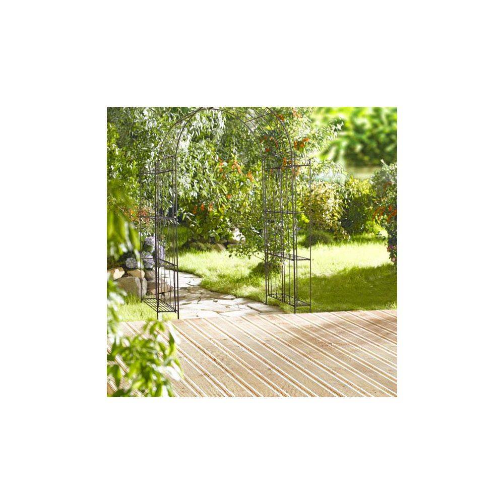Aubry Gaspard - Arche de jardin pour plante grimpante en métal vieilli - Image 2