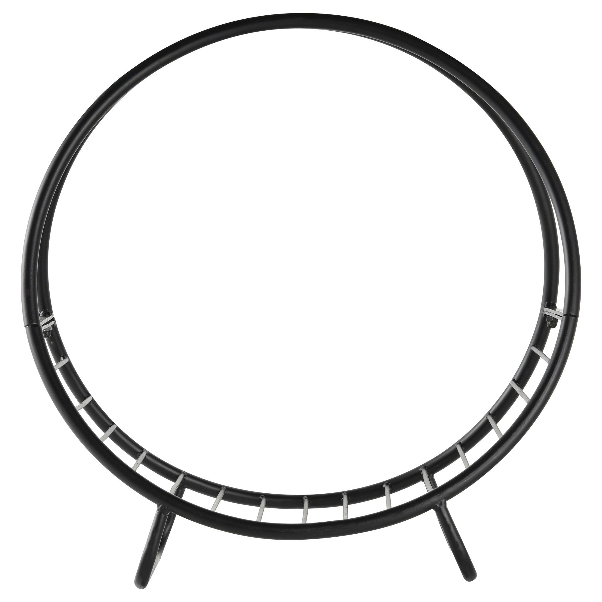 Porte-bûches en métal pour cheminée intérieure et extérieure, porte-bûches intérieur en forme de panier, 45 x 29,5 x 47 cm, noir - Image 6