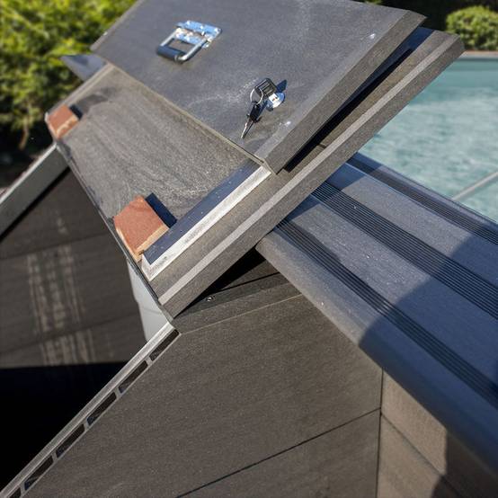 Gre Pools - Coffre de filtration en composite pour piscine de 0,96m - fermeture à clé - 80x60x89 cm Gre Pools - Image 5