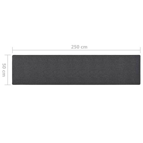 Tapis de Sol Long pour Couloir Antidérapant et Résistant Idéal Passage Fréquent Anthracite 50x250 cm – ComfortXL Outdoor Living - Image 7
