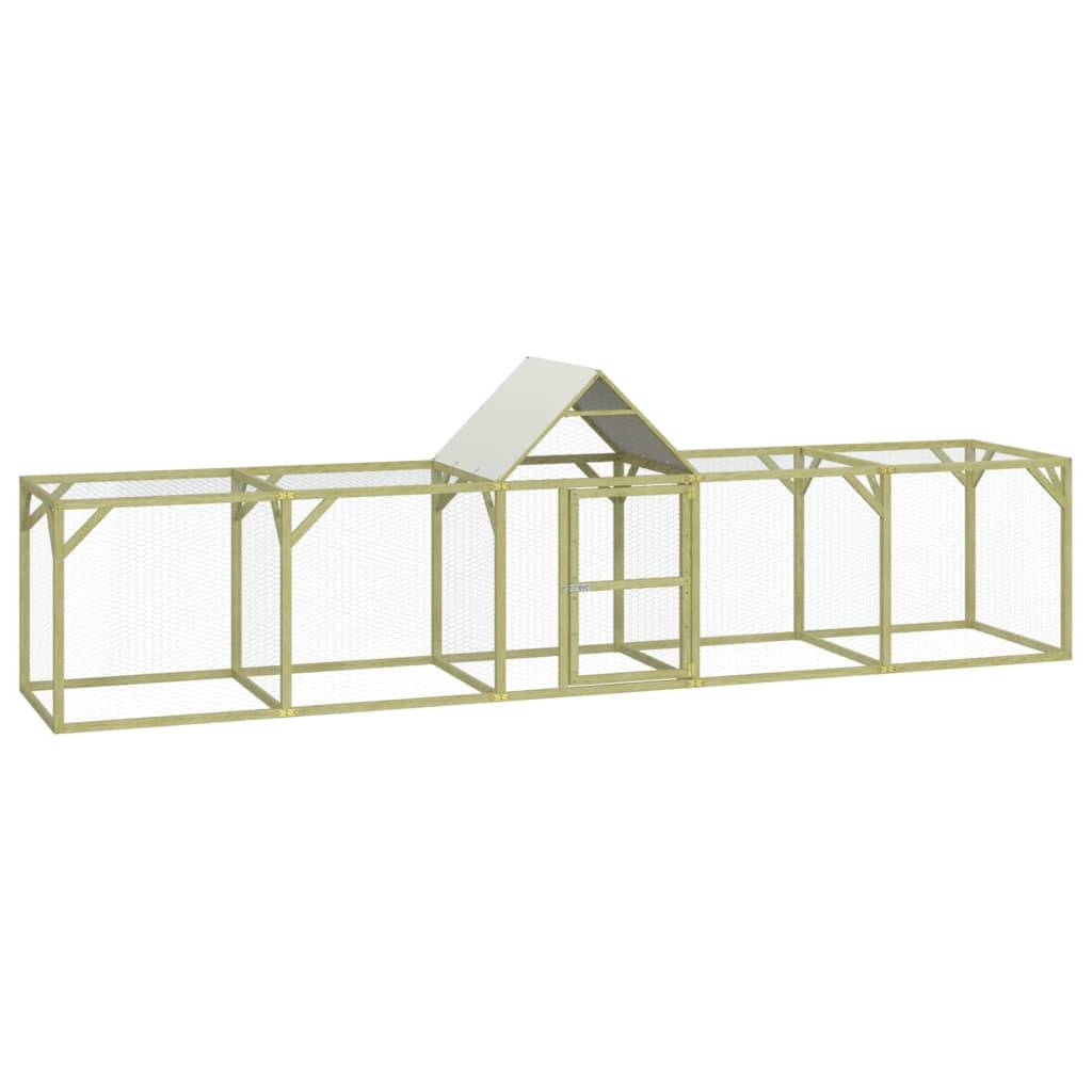 Vidaxl - Poulailler 500x100x150 cm Bois de pin massif imprégné vidaXL 3102983 - Image 2