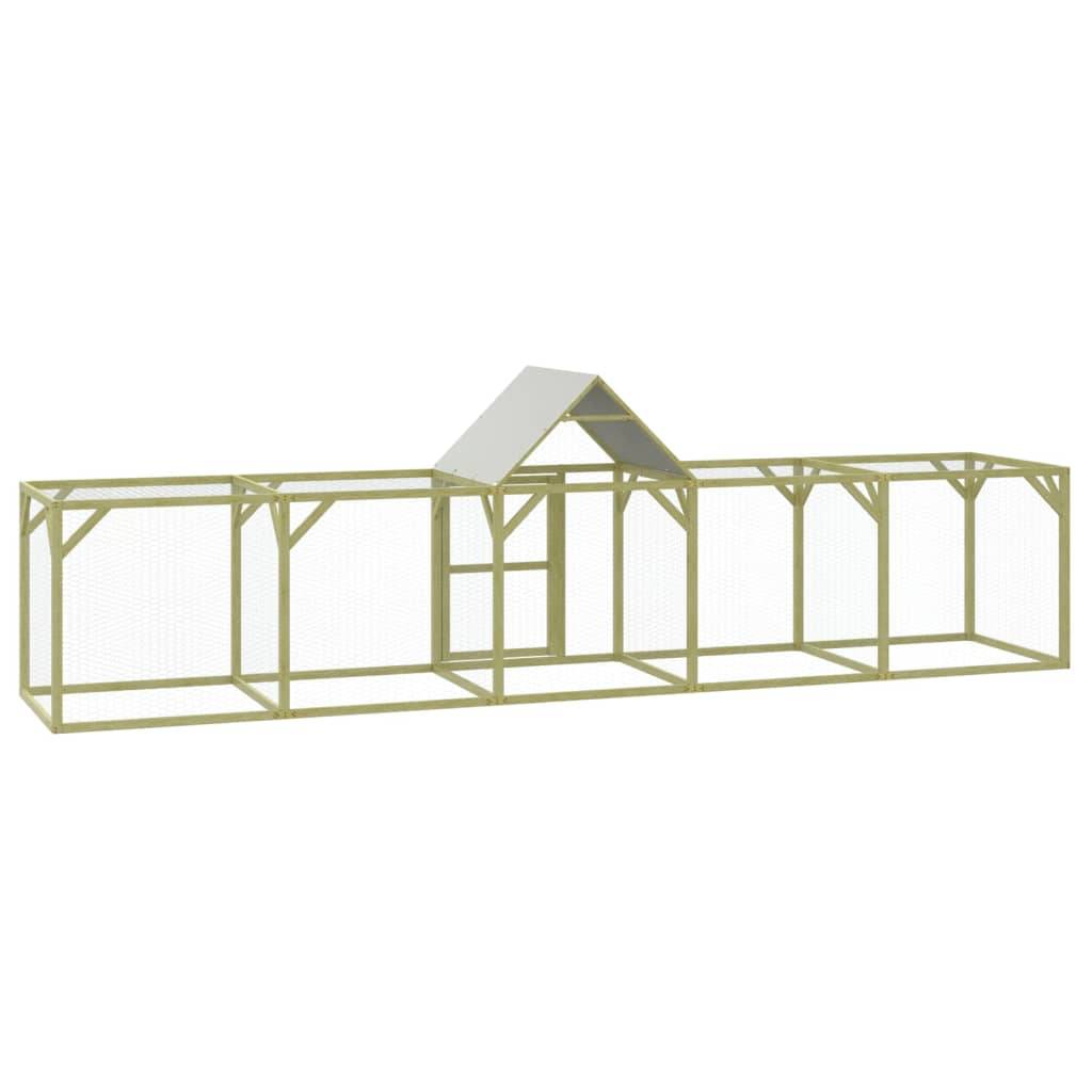 Vidaxl - Poulailler 500x100x150 cm Bois de pin massif imprégné vidaXL 3102983 - Image 6