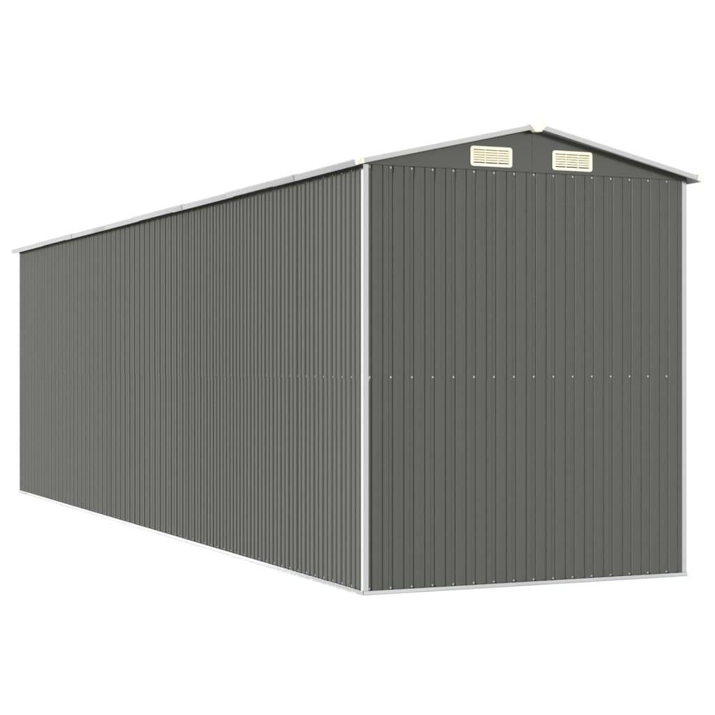 Vidaxl - Abri de jardin Gris clair 192x689x223 cm Métal galvanisé vidaXL 3147444 - Image 7