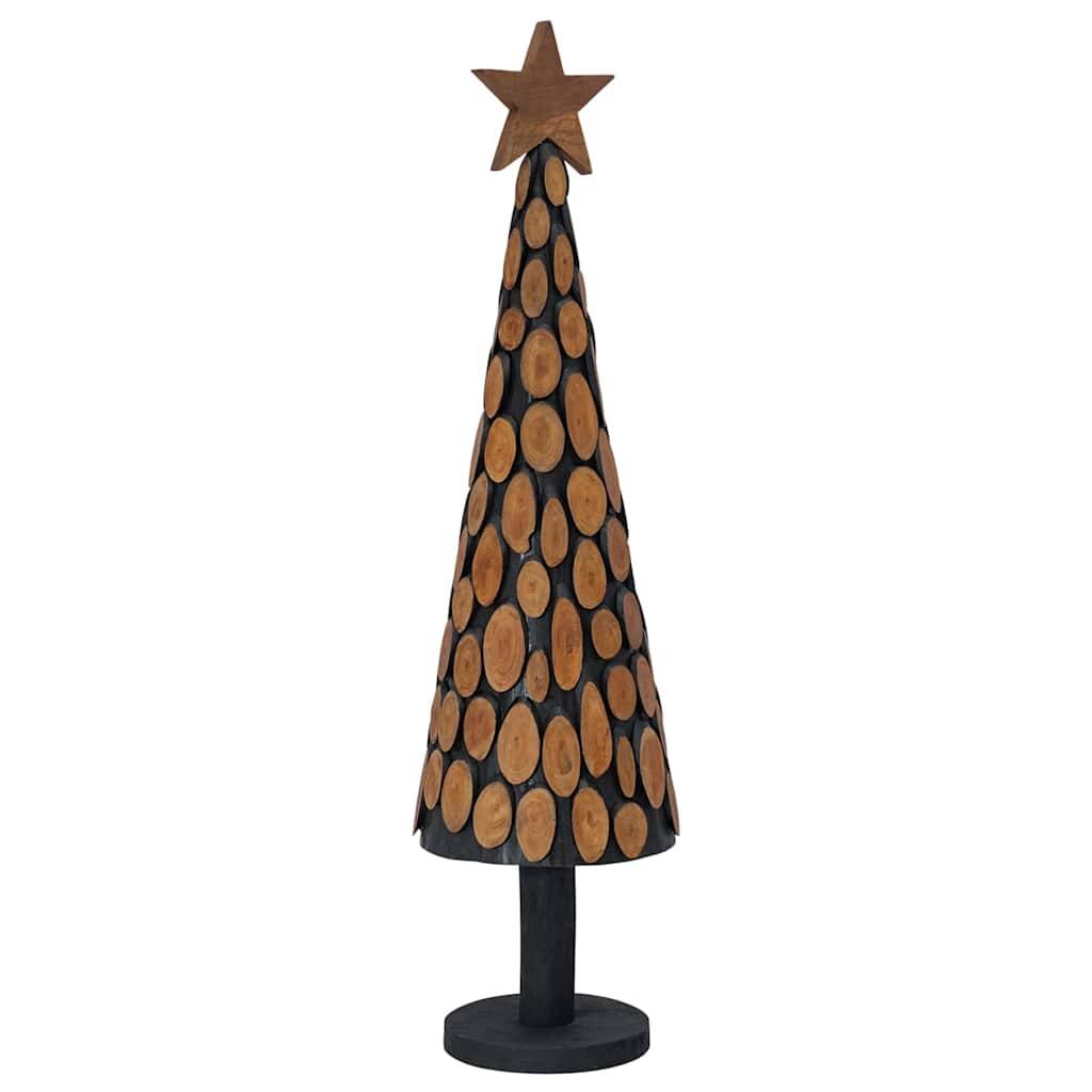 Maison Chic - Sapin de Noël | Arbre de Noël avec support Marron 120 cm Bois de teck solide Maison Chic - Image 1