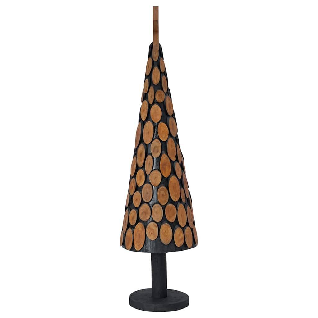 Maison Chic - Sapin de Noël | Arbre de Noël avec support Marron 120 cm Bois de teck solide Maison Chic - Image 5