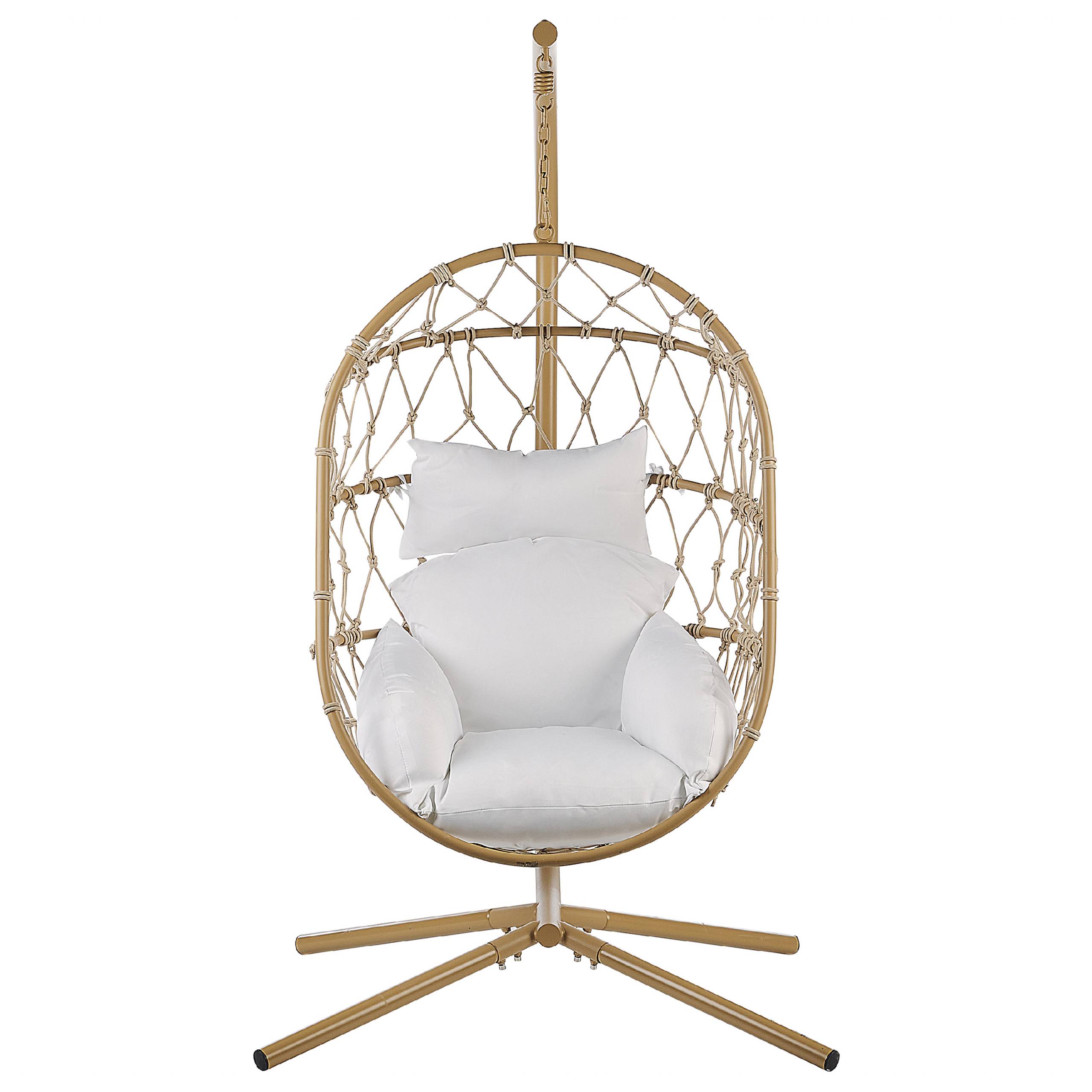Beliani - Chaise porte-à-faux Tissu Beige ADRIA - Beliani - Image 4