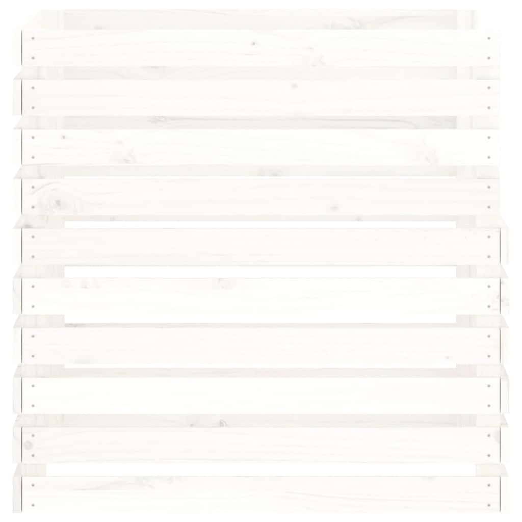 Composteur bois de pin blanc 80 x 80 x 78 cm - PANGIVO - Image 6