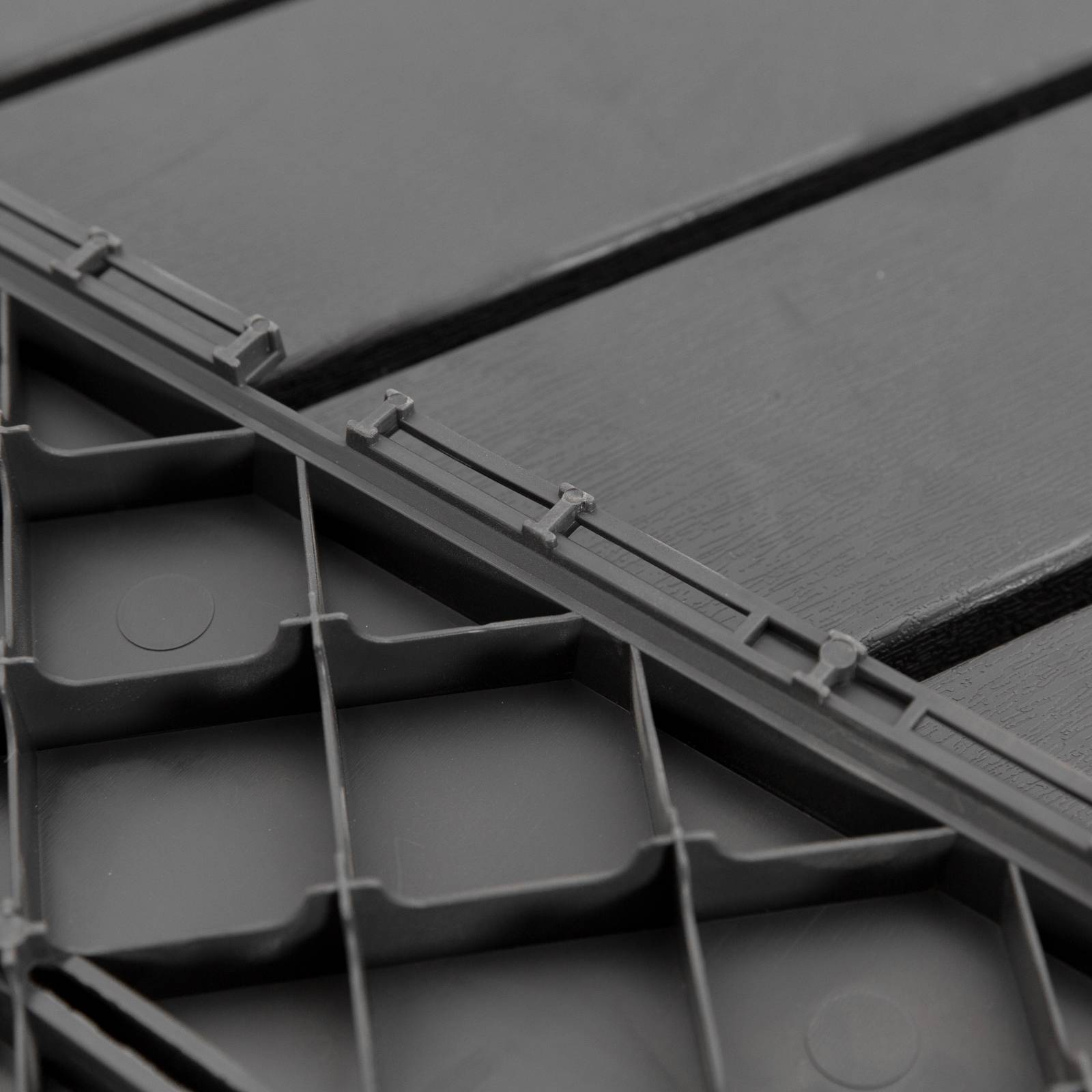 ComfortXL - Dalles terrasse clipsables plastique noir 30 x 30 cm lot de 9 antidérapantes - ComfortXL Outdoor Living - Image 10