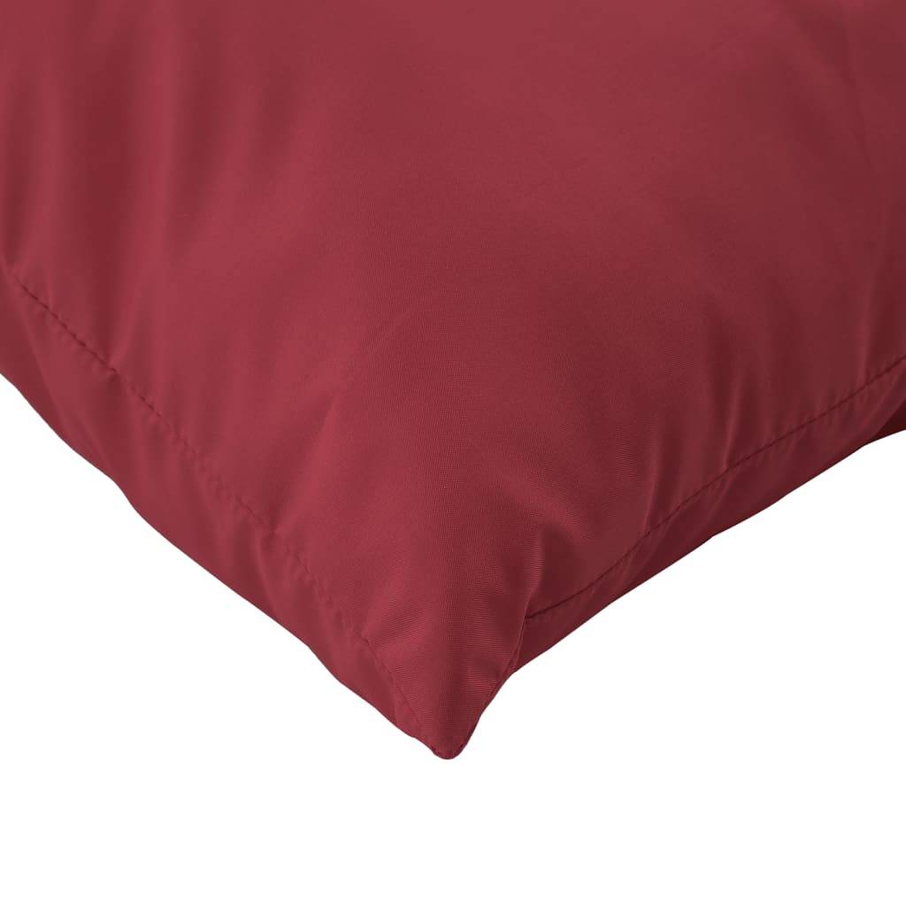 Lot de 3 Coussins Salon de Jardin Palette en Tissu Imperméable Rouge Bordeaux 61.5x60cm – ComfortXL Outdoor Living - Image 9