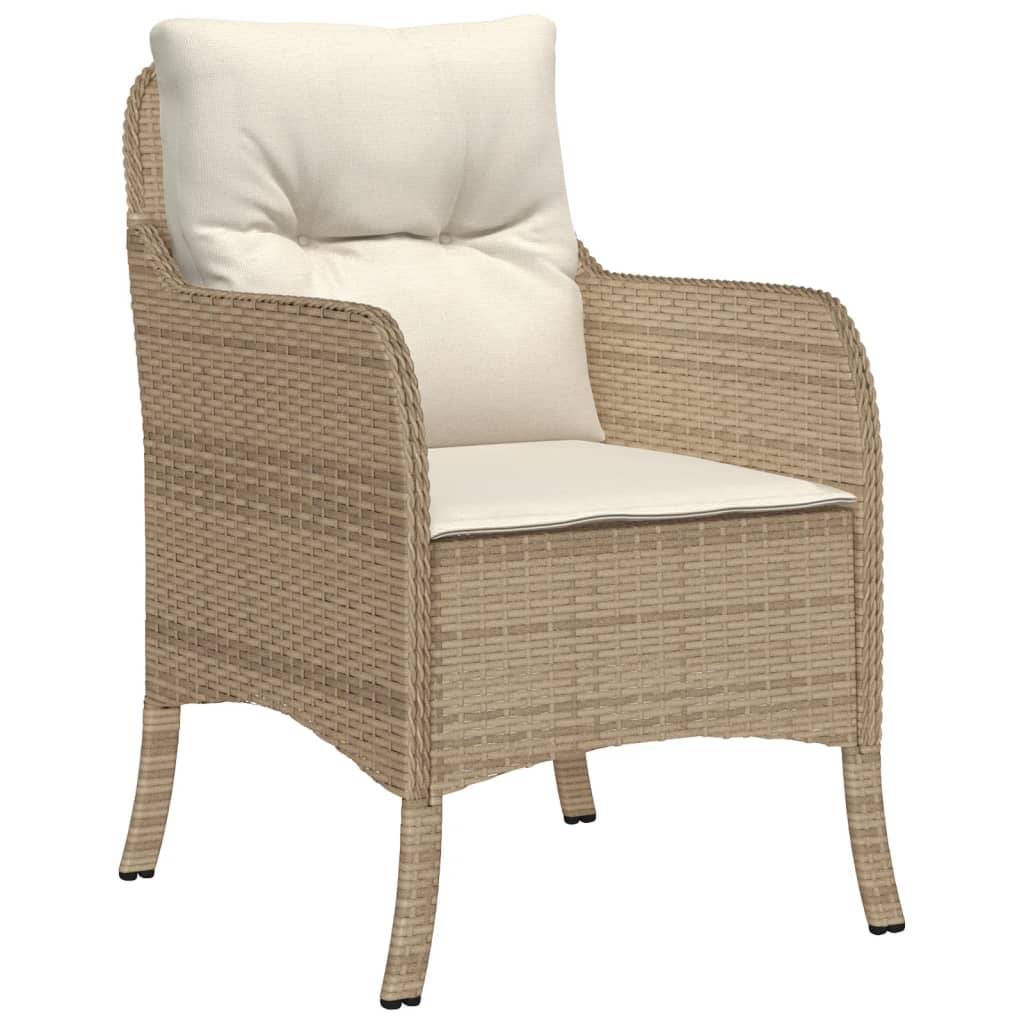 ComfortXL - Ensemble repas 6 personnes résine tressée grande table de jardin Beige – ComfortXL Outdoor Living - Image 3