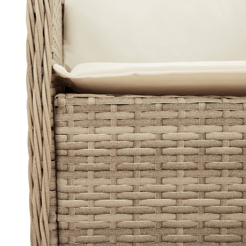 ComfortXL - Ensemble repas 6 personnes résine tressée grande table de jardin Beige – ComfortXL Outdoor Living - Image 5