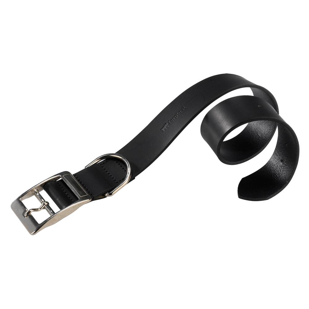 Ferplast - Collier chien chiens cuir véritable réglable FERPLAST NATURAL noir et naturel - Image 1
