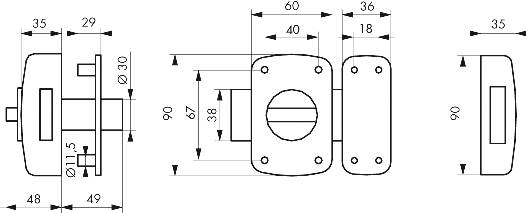 Verrou Transit 2 - THIRARD - 98610 - Image 2