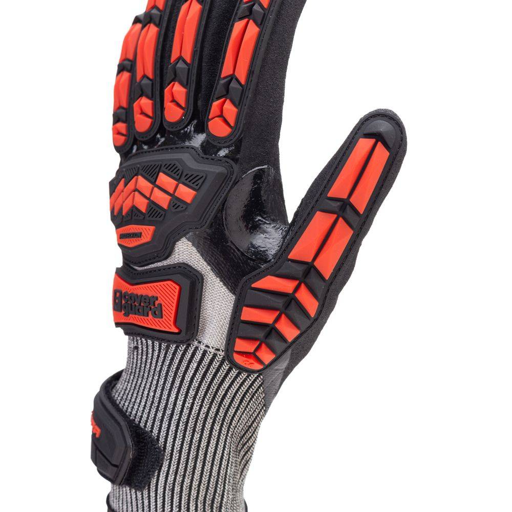 Gants de travail anti-impact Coverguard EUROcut IMPACT 200 (lot de 5) Rouge / Noir 7 - Image 2