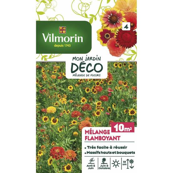 Vilmorin - Sachet graines Mélange de Fleurs Flamboyant