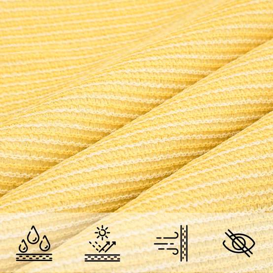 Voile d'ombrage PEHD beige 3 x 3 x 3 m - PANGIVO - Image 5