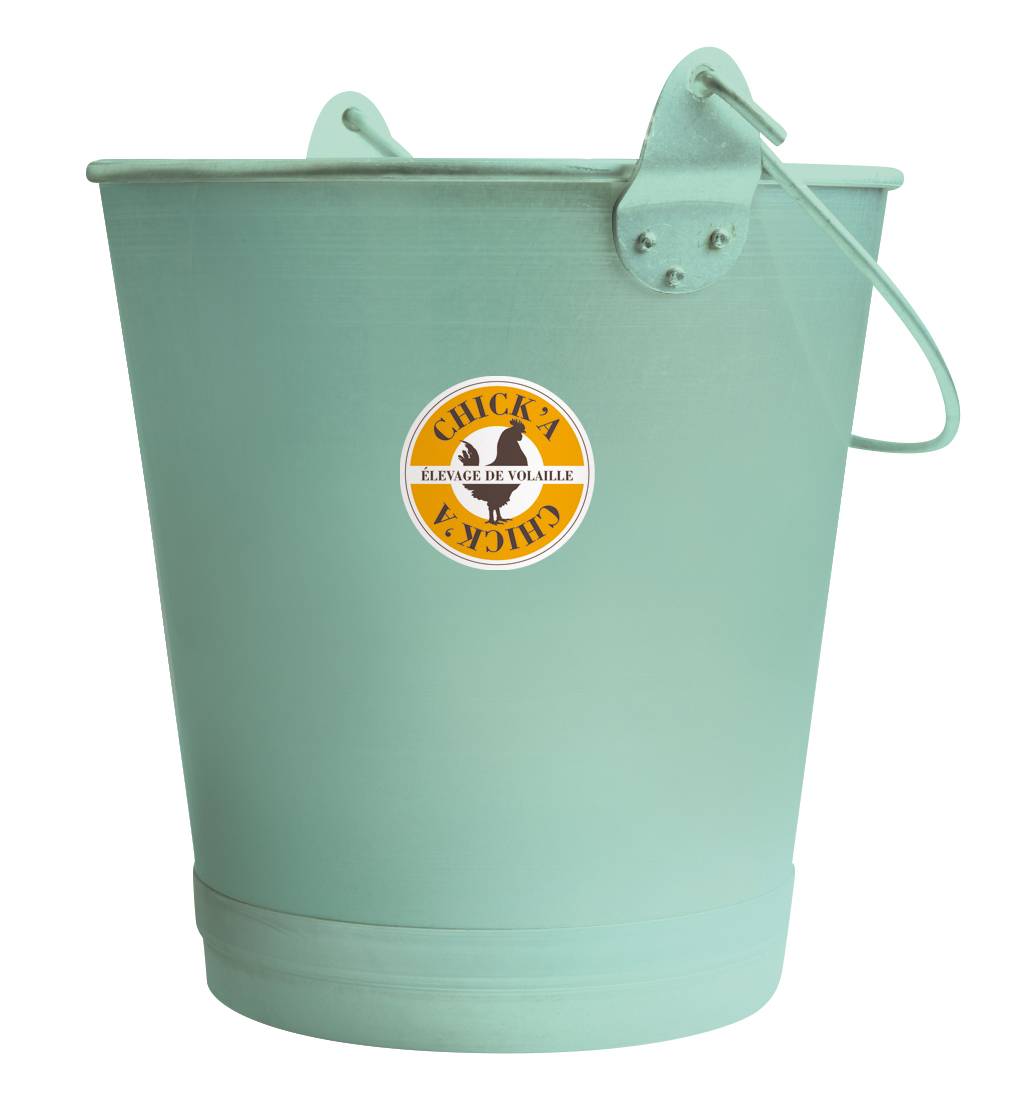 Chick'a - Seau 12 L vert d'eau - Image 1