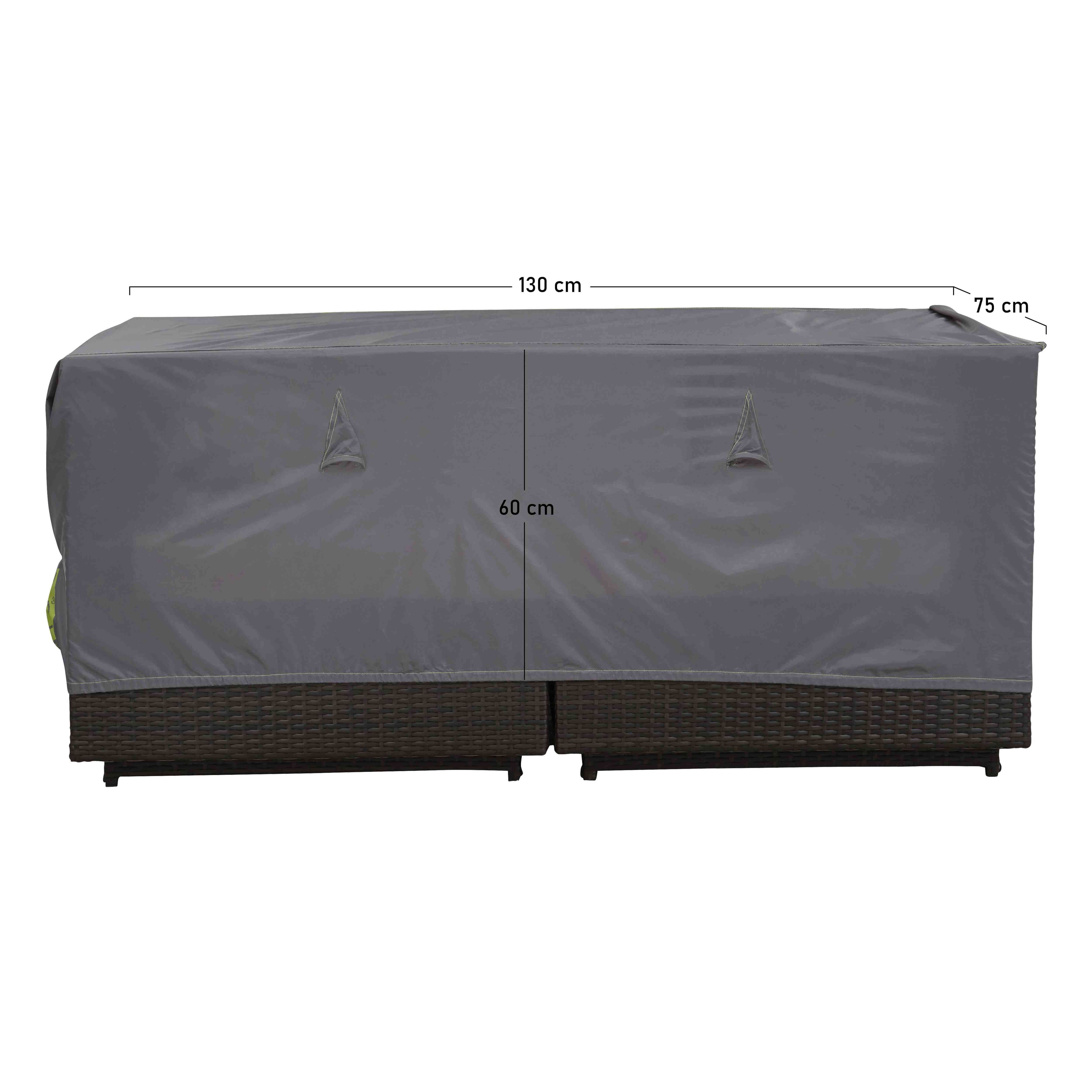Oviala - Housse de salon de jardin canapé 2 places 130x75x60 cm grise Cov'Up - Oviala - Image 3