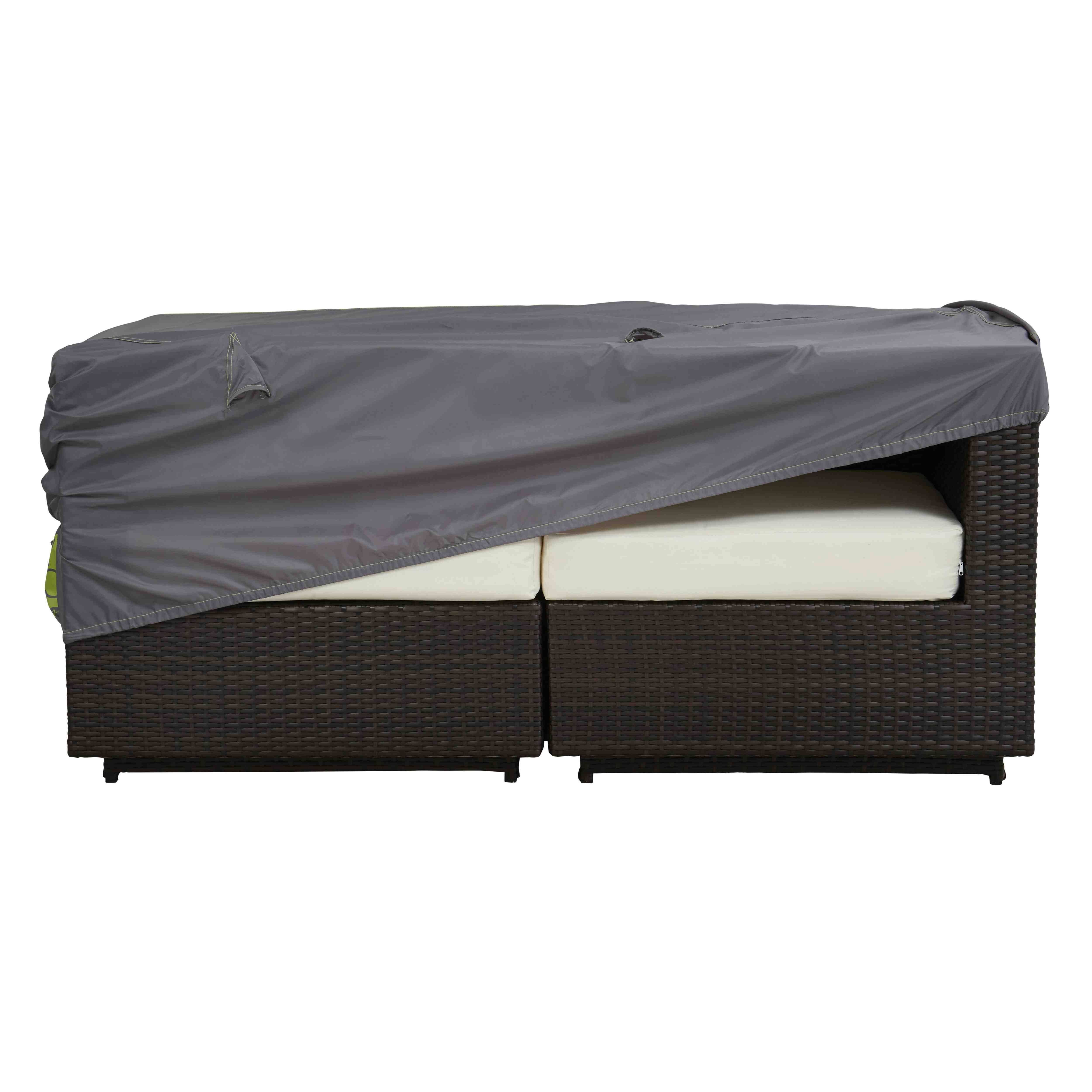 Oviala - Housse de salon de jardin canapé 2 places 130x75x60 cm grise Cov'Up - Oviala - Image 4