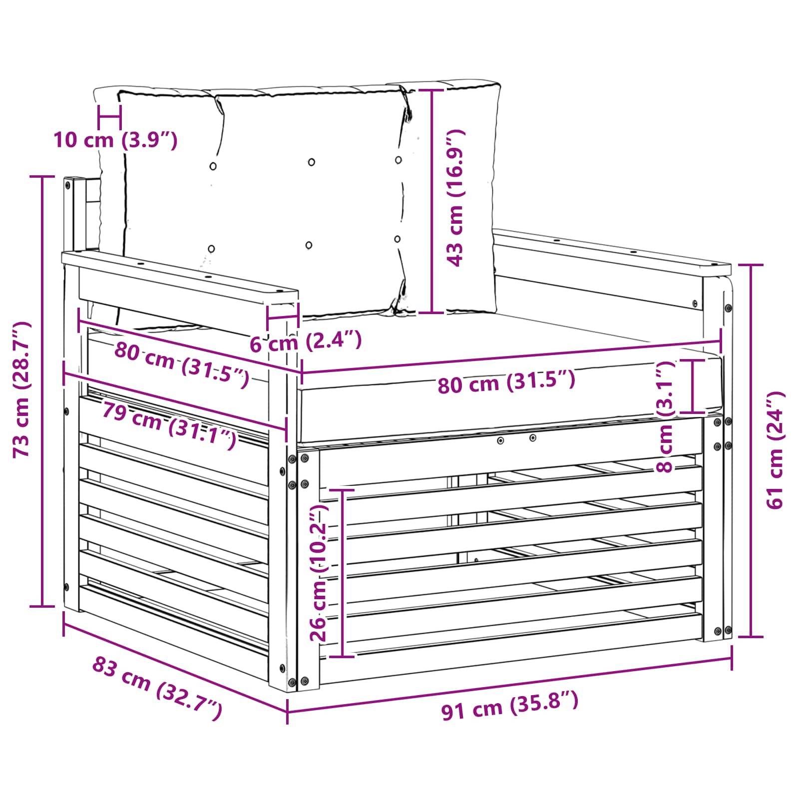 Prolenta Premium - Banc de jardin bois blanc - Prolenta premium p3106.8 - Image 8