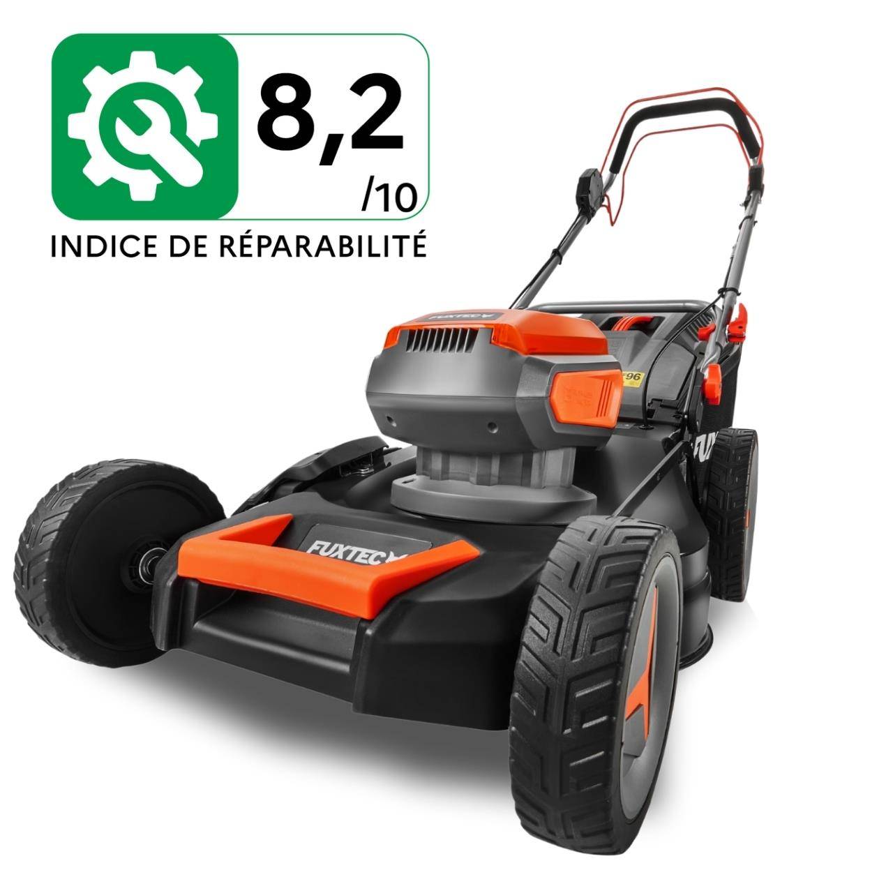 FUXTEC - Tondeuse à batterie autotractée FX-E2RM51 40 V 51 cm avec mulching et éjection latérale – Fuxtec - Image 2