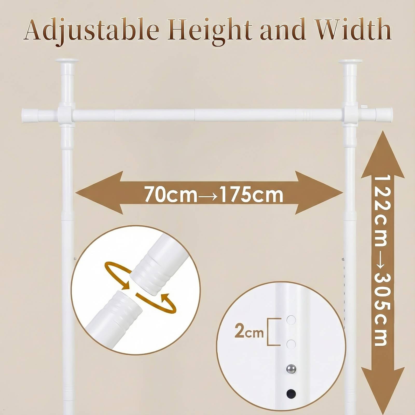 Todeco Tringle à Rideaux sans Percage, paravent interieur, écran