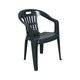 Dmora - Ensemble de 4 chaises d'extérieur Velletri, Sièges de jardin, Chaise pour table à manger, Fauteuil d'extérieur, 56x57h80 cm, Vert - Dmora - Image 4