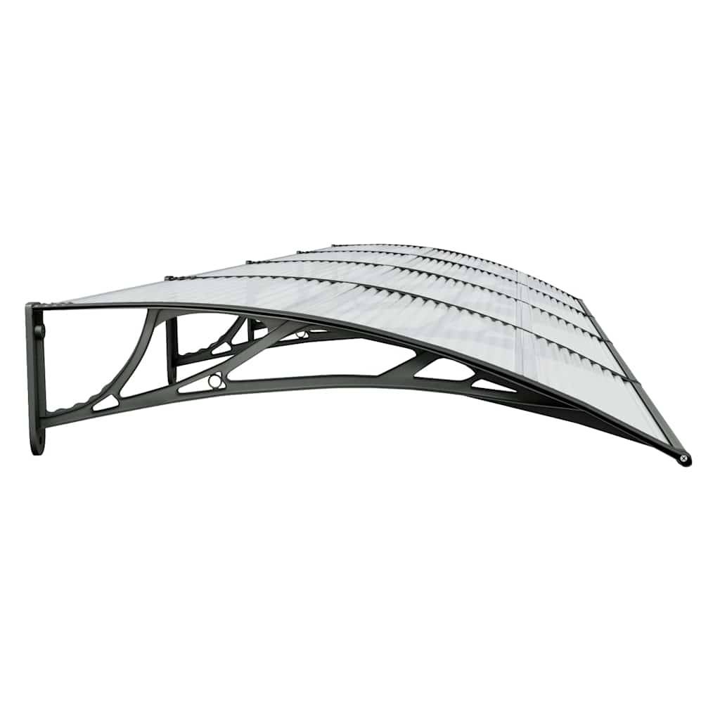 Vidaxl - Auvent de porte Noir 400x100 cm Polycarbonate vidaXL 153600 - Image 6