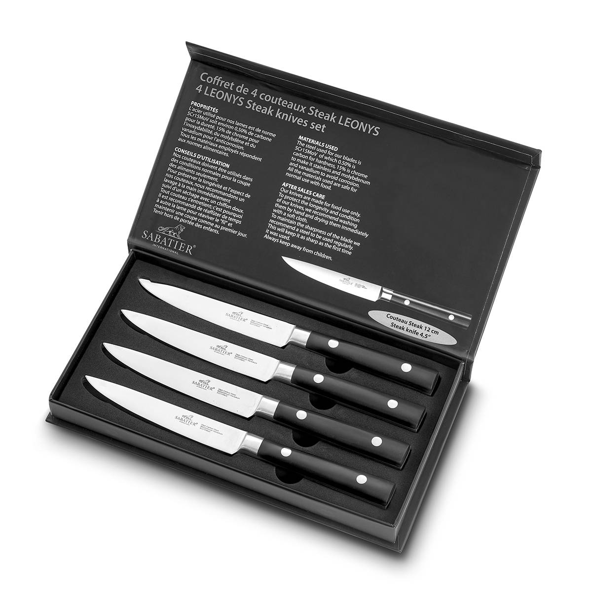 Coffret 4 steaks 12 cm 904284 Lion Sabatier - Image 3