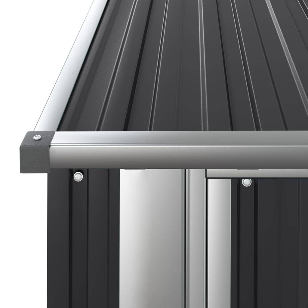 Vidaxl - Abri de jardin Anthracite 180,5x97x209,5 cm Acier galvanisé vidaXL 150905 - Image 4